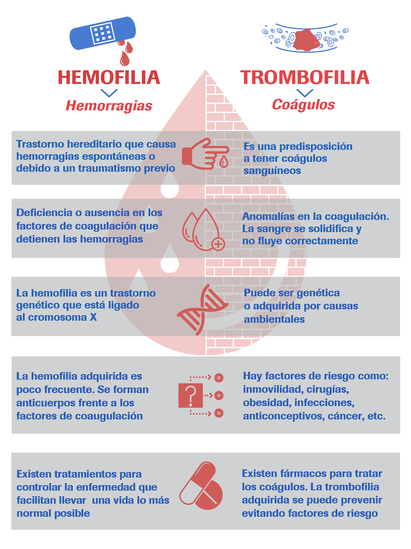 Hemorragias más comunes en la hemofilia.